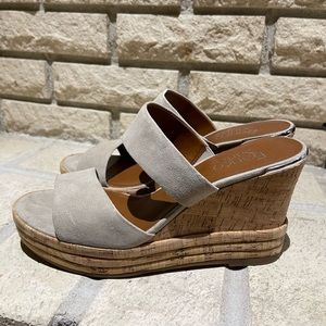 Franco Sarto Platform Wedge Women’s 8 Light Tan